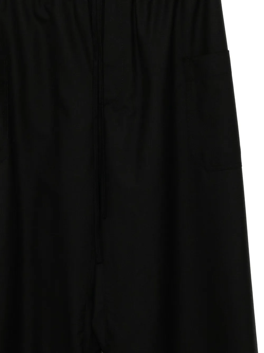 marina yee Wollen broek met wijde pijpen Zwart