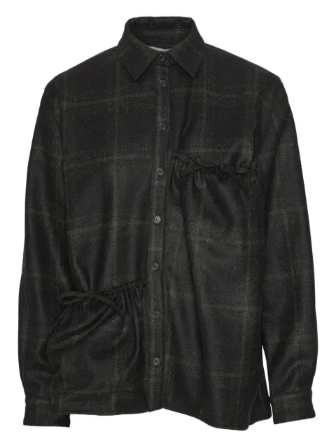 Henrik Vibskov camisa con cuadros estampados