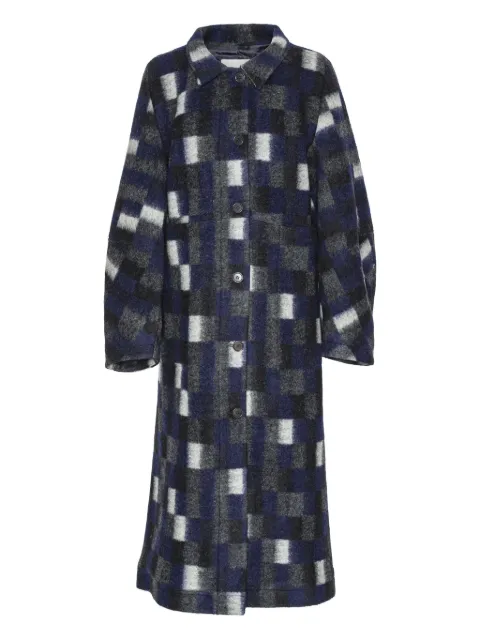 Henrik Vibskov single-breasted brushed coat