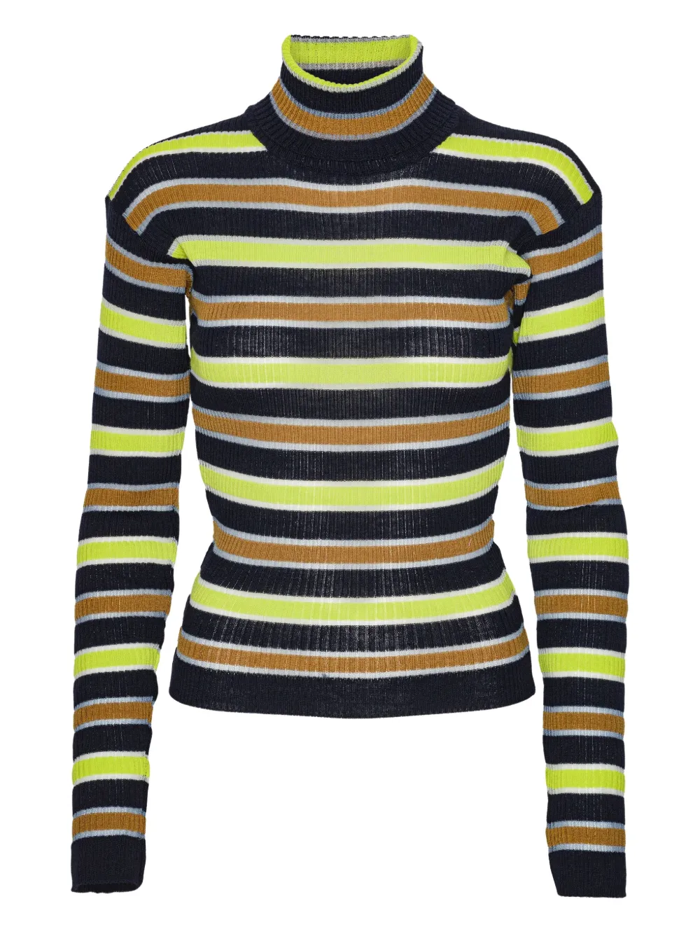 Henrik Vibskov Striped Roll-neck Sweater In Multi