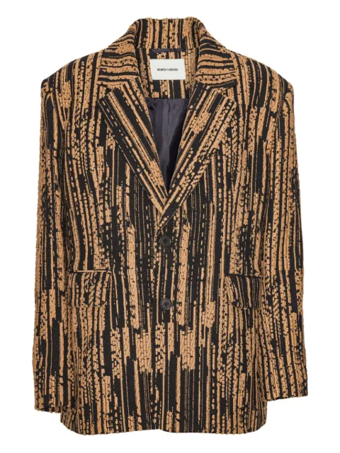 Henrik Vibskov buttoned striped jacket