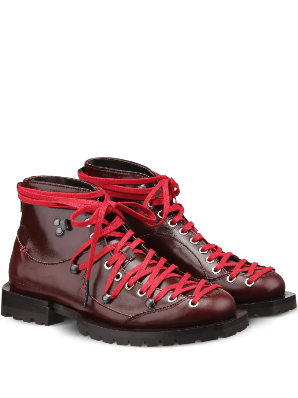 Henrik Vibskov Lace-up Boots In Brown