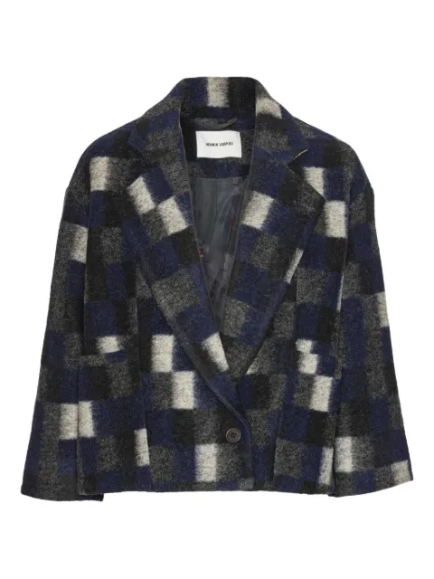 Henrik Vibskov brushed square-pattern jacket