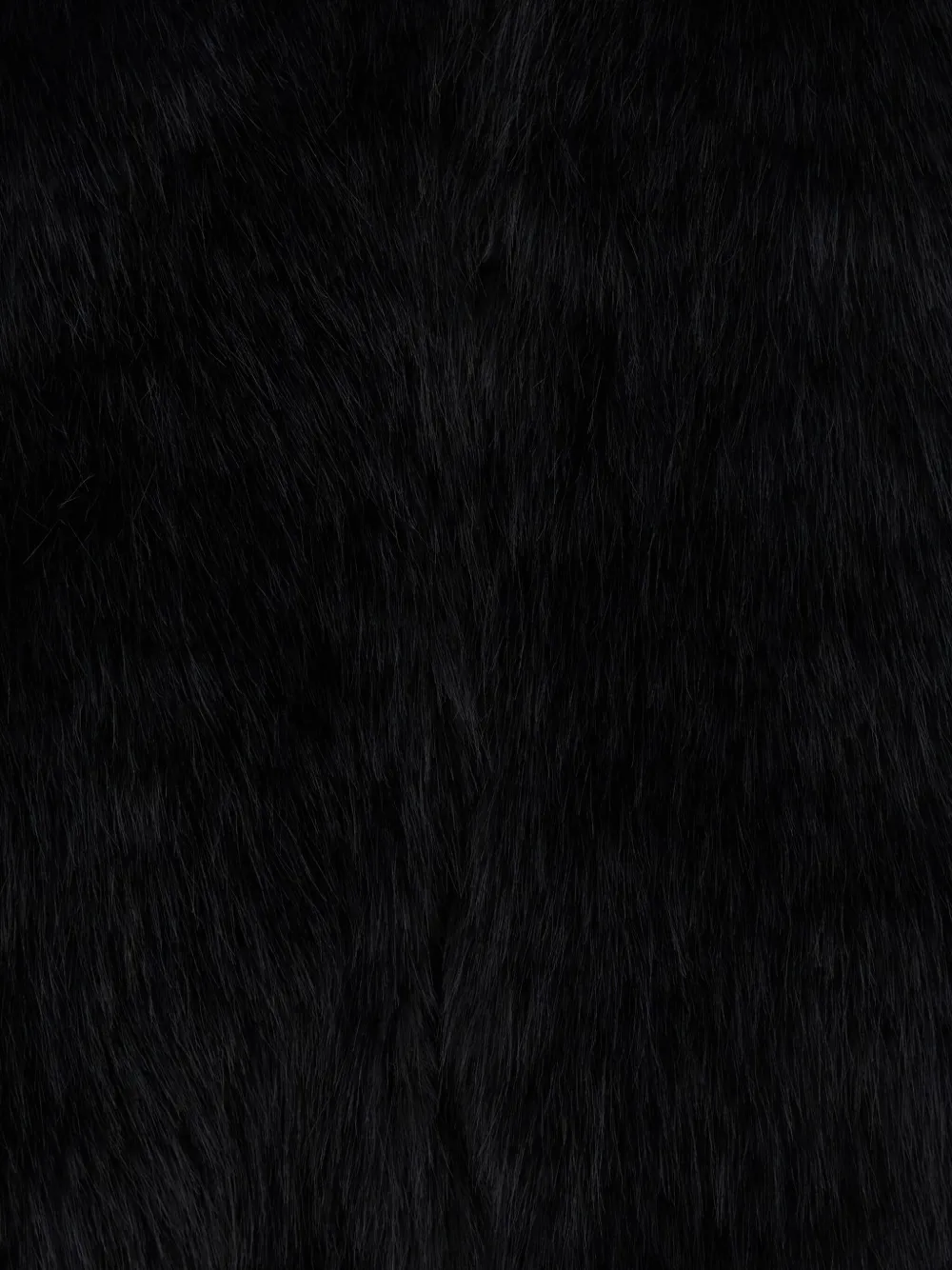 Apparis Laila vest van imitatiebont Zwart