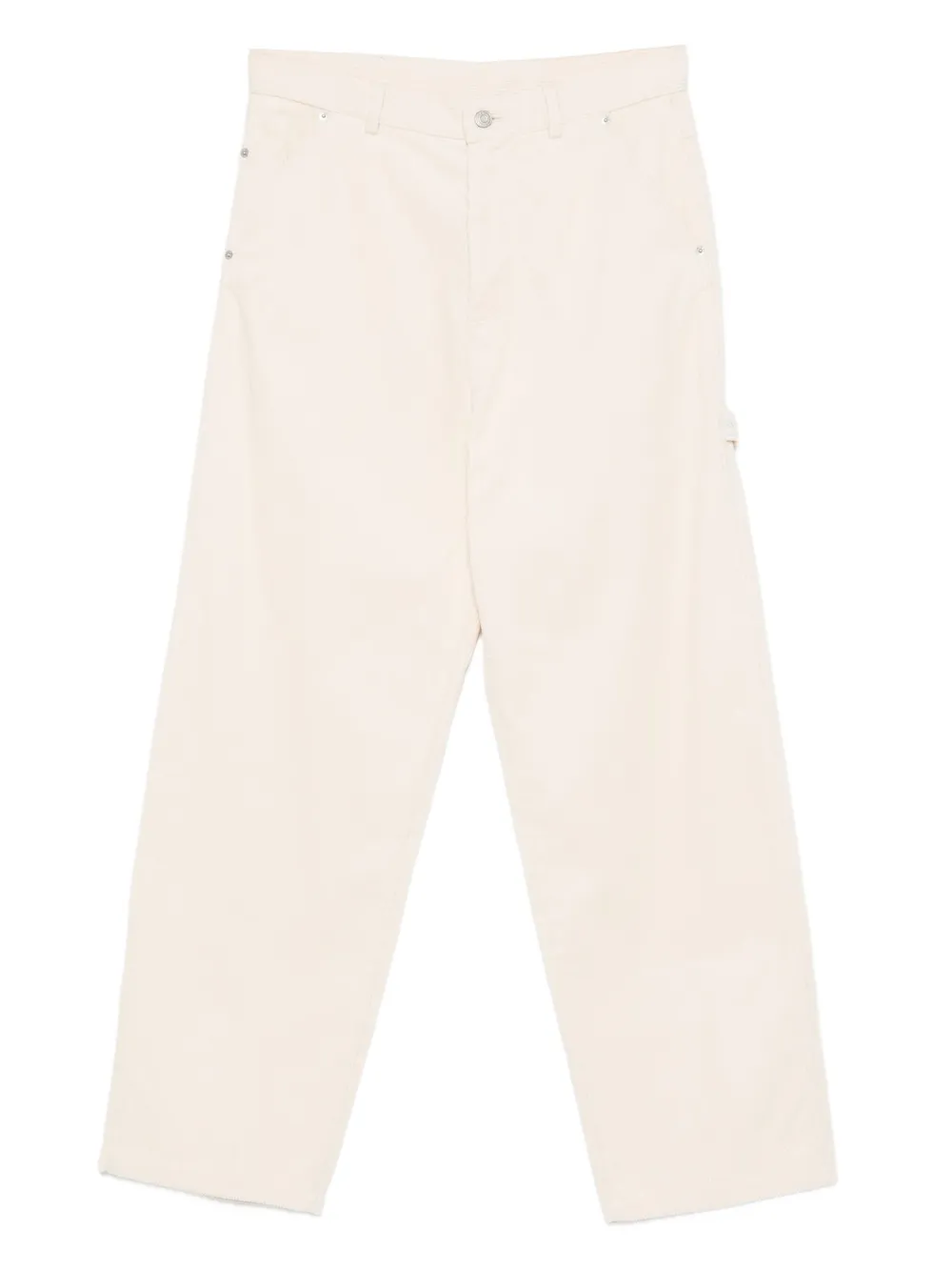 Drôle De Monsieur utility-pocket cotton trousers | Neutrals | Image 1