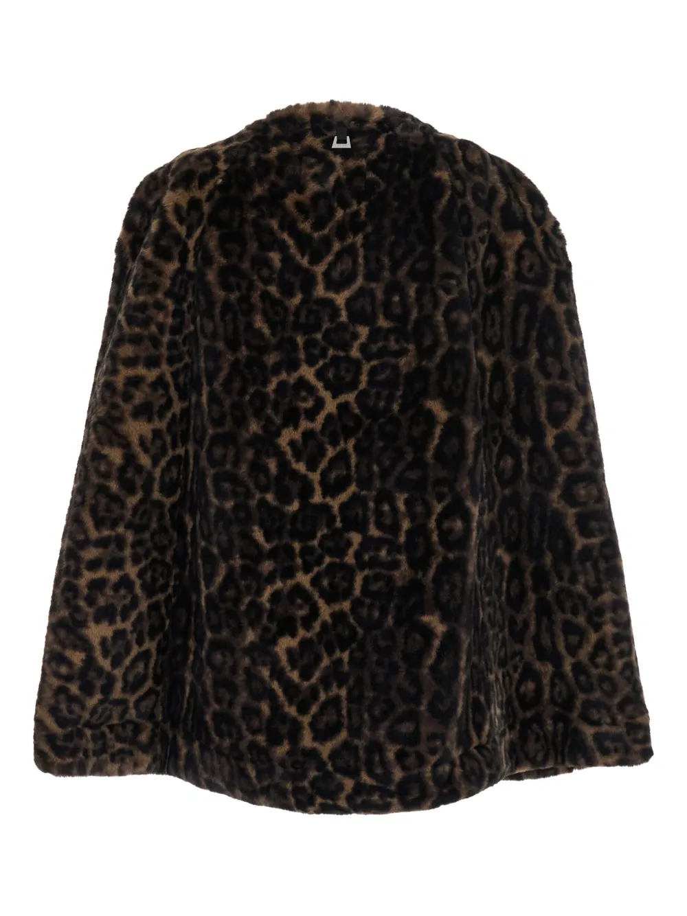 Apparis Leopard-print Cape In Brown