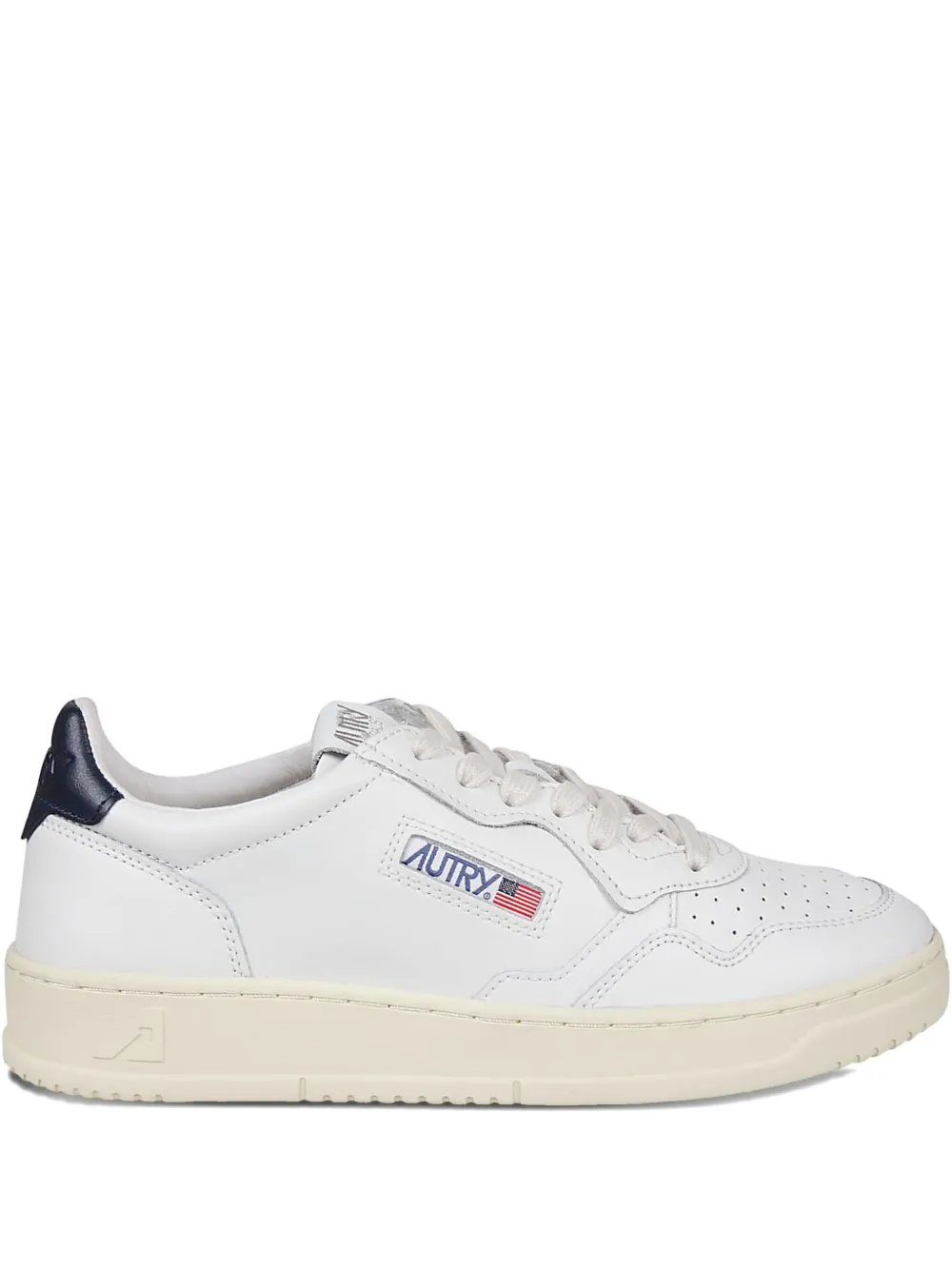 Autry leather-panelled sneakers White