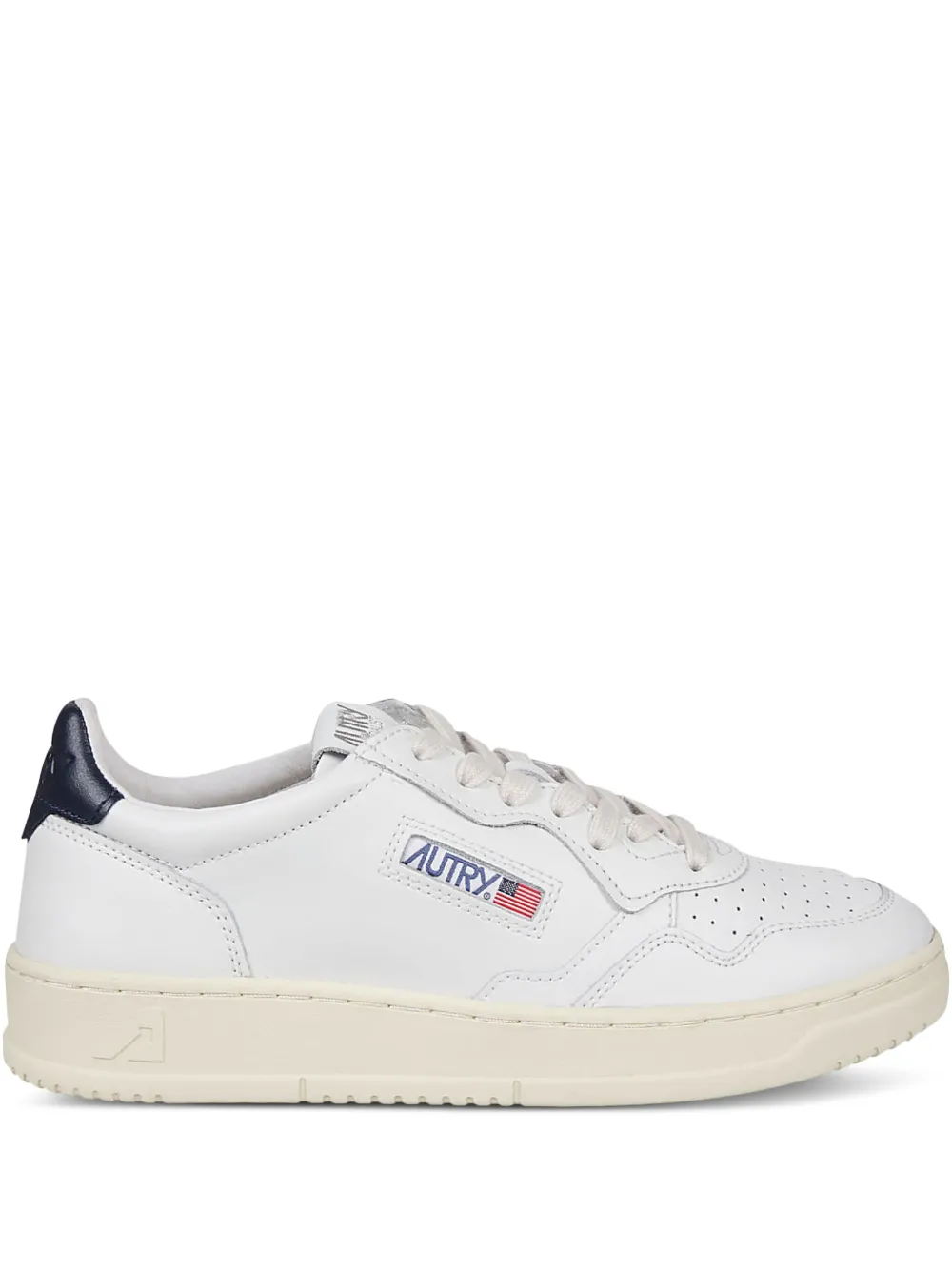 Autry leather-panelled sneakers White
