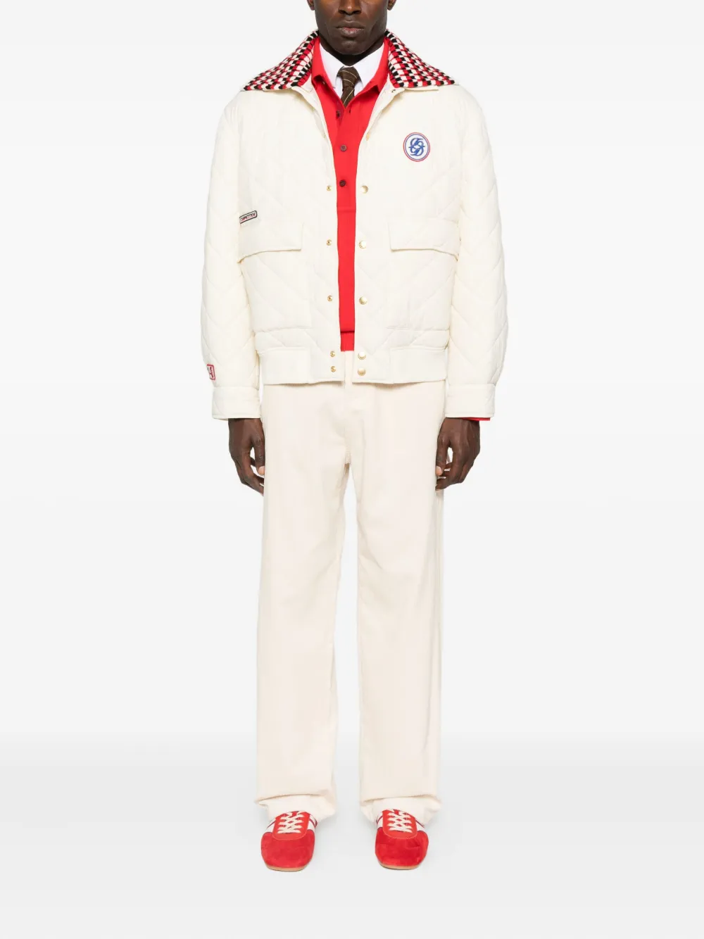 Drôle De Monsieur quilted logo-patch bomber jacket | Bomber Jackets | Image 2