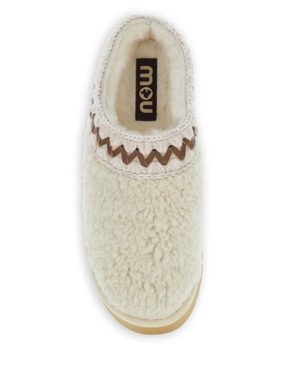 Mou Lammy muiltjes met plateauzool Beige