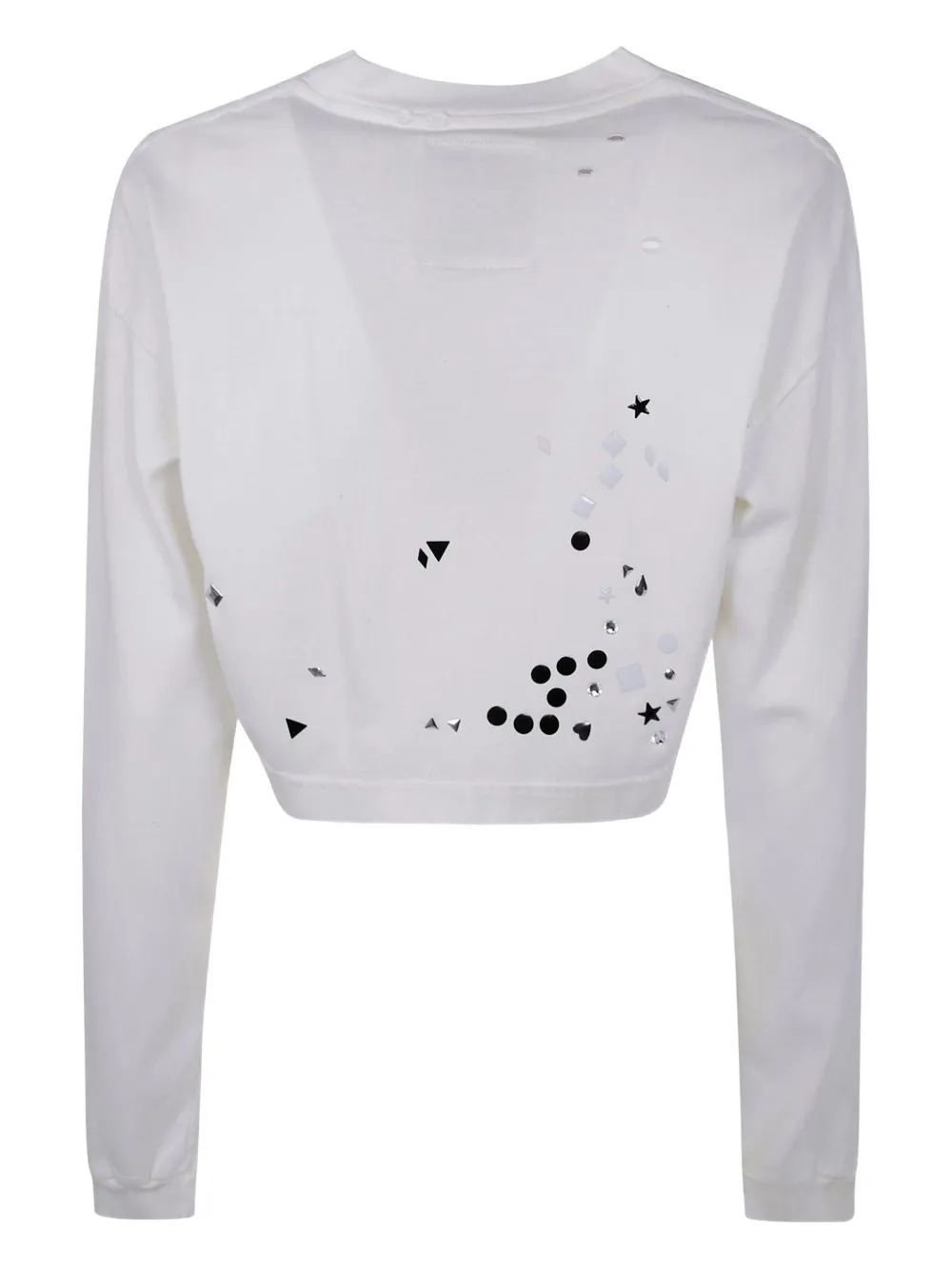 Miharayasuhiro Stud-embellished Sweatshirt In White