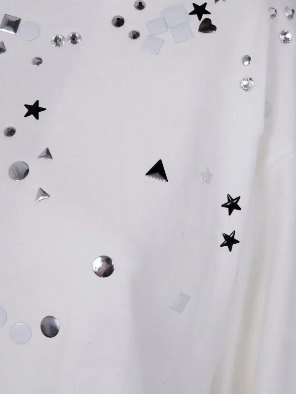 Maison MIHARA YASUHIRO stud-embellished Sweatshirt | White | FARFETCH
