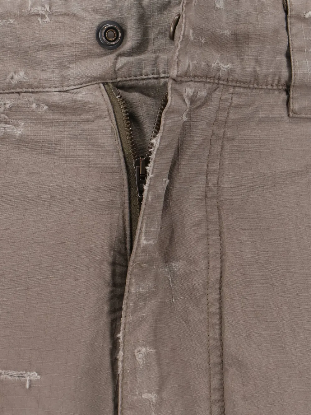 Balenciaga Distressed Cargo Pants In Gray