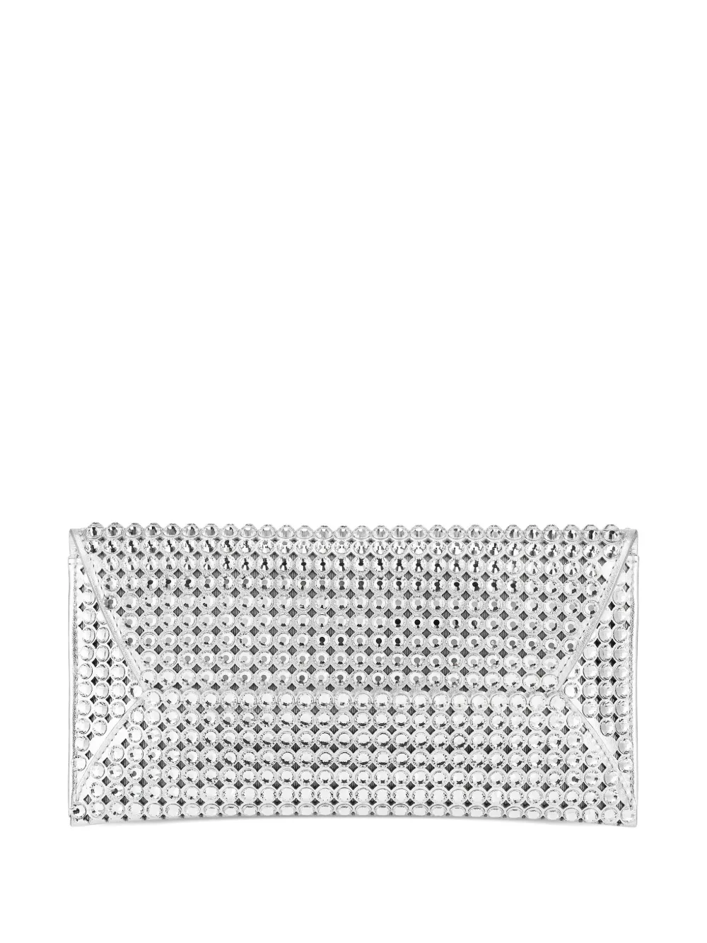 Aquazzura Tequila crystal-embellished clutch bag | Silver | Image 1