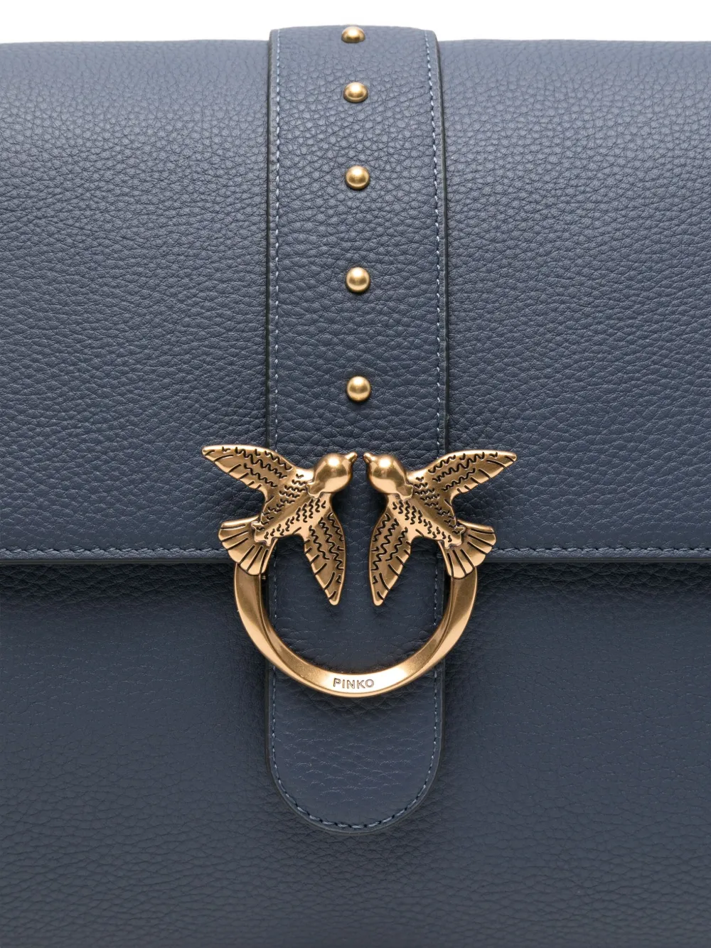 Pinko Love One Simply Shoulder Bag In Blue