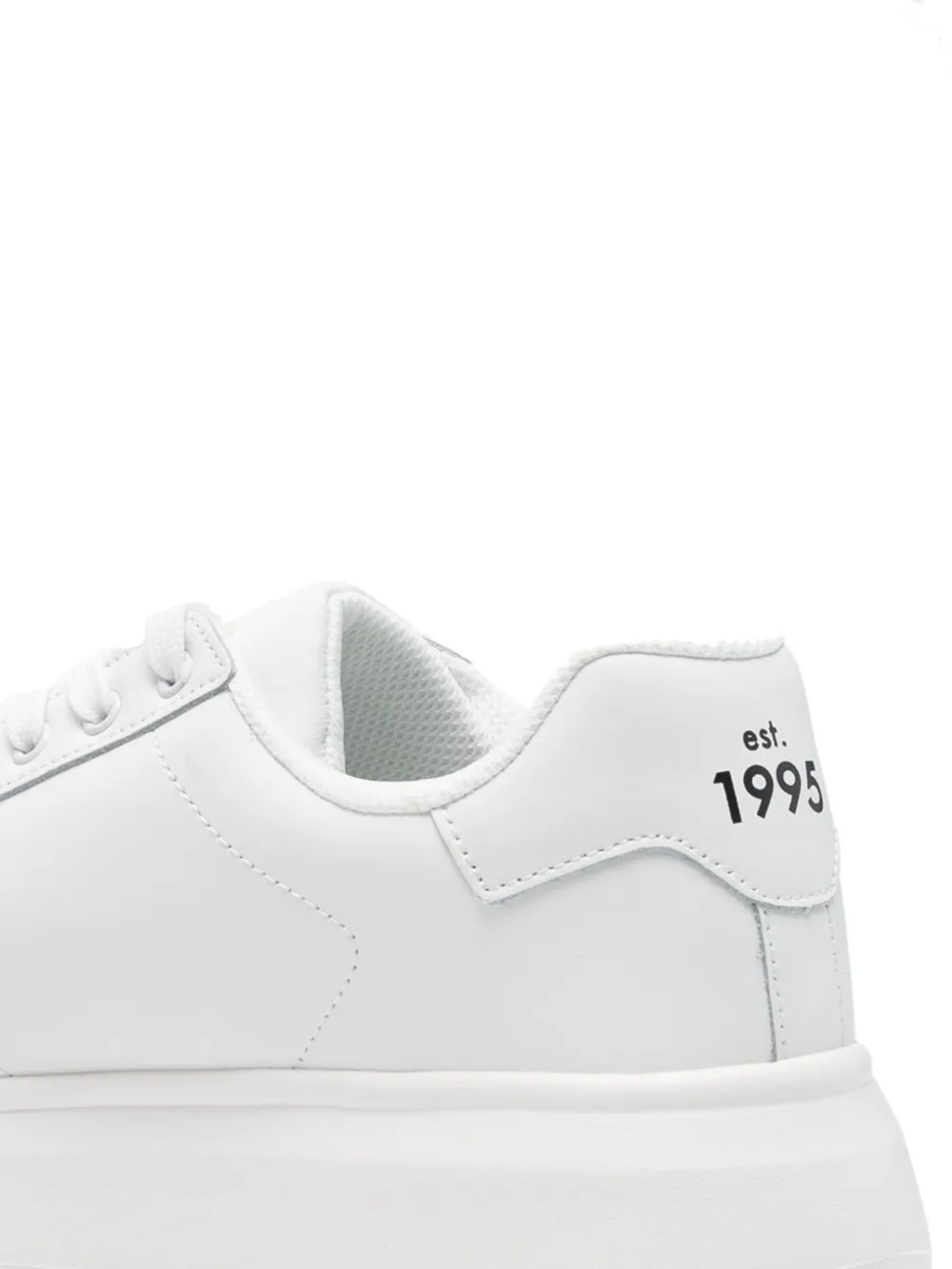 LIU JO Sneakers met logoplakkaat en plateauzool Wit