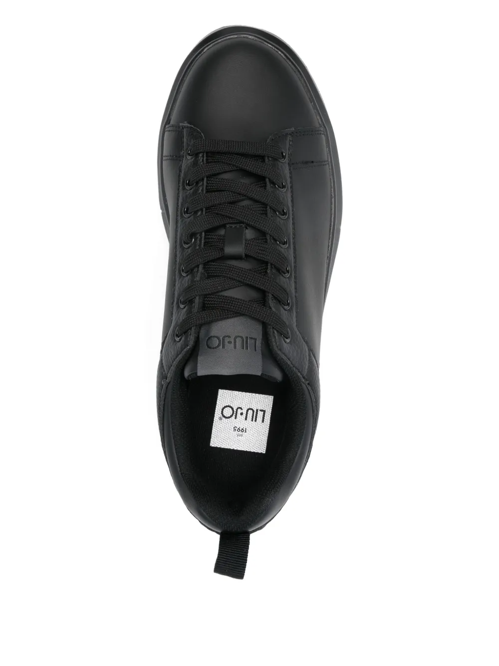 LIU JO leather platform sneakers Black