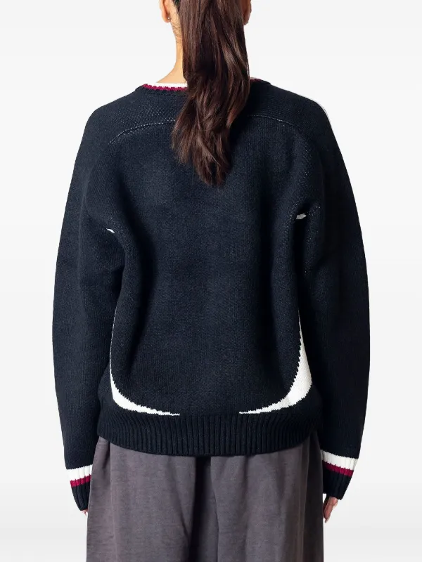 Adidas three-stripe Logo Sweater | Blue | FARFETCH