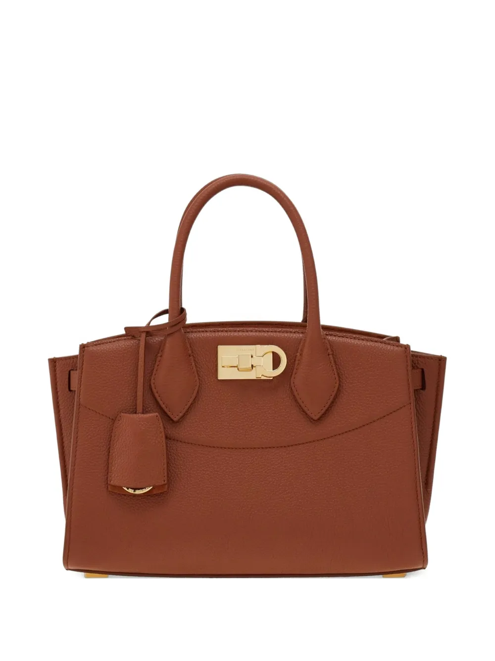 Ferragamo Soft (m) Leather Tote Bag In Brown
