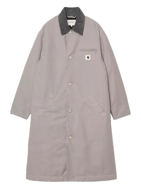Carhartt WIP corduroy-collar button coat