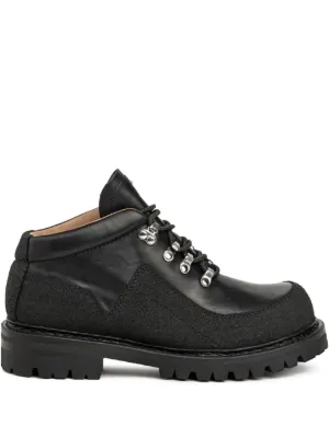 Burberry Trek レザーアンクルブーツ | ブラック | FARFETCH JP