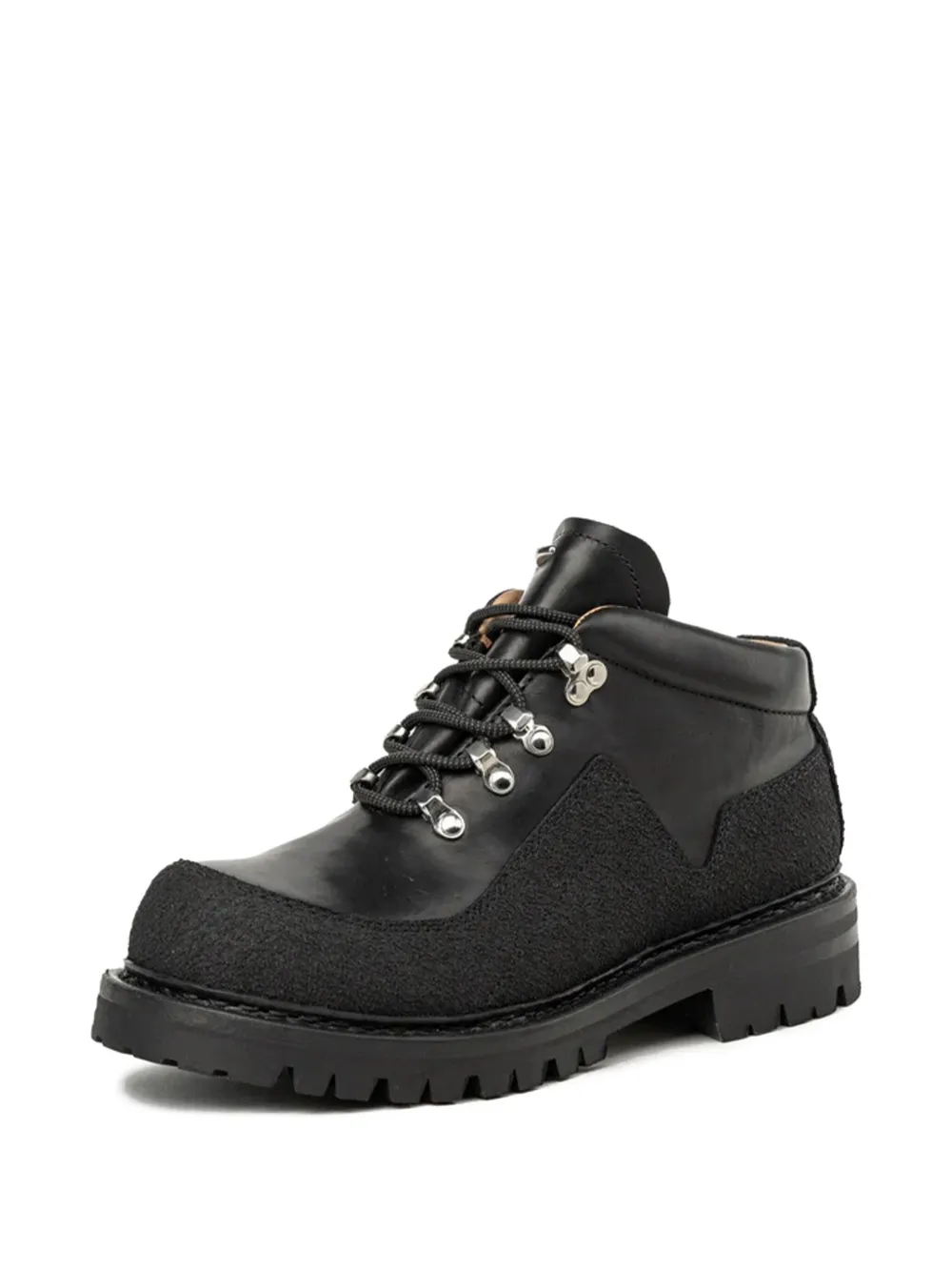 Our Legacy Leather Lace-up Boots In Black