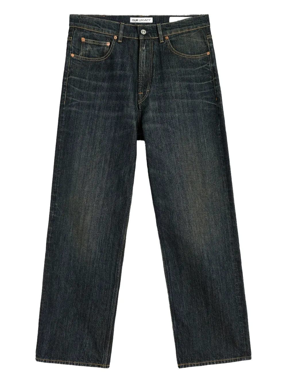 OUR LEGACY chain-twill jeans | Blue | Image 1