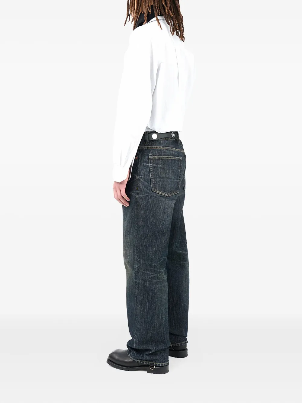 Our Legacy Chain-twill Jeans In Black