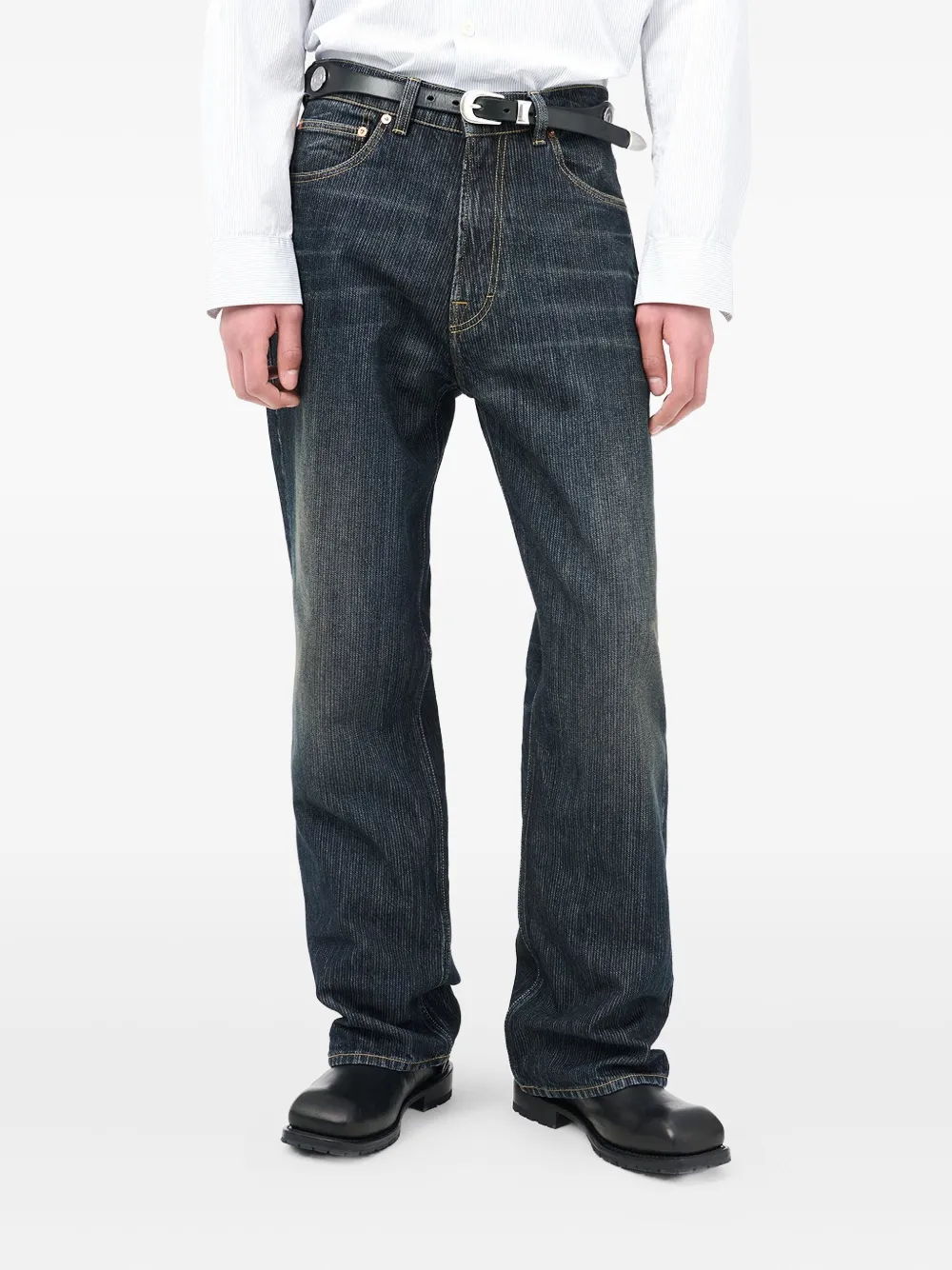 Our Legacy Chain-twill Jeans In Black
