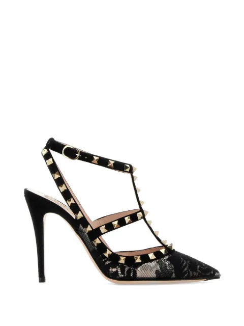 Valentino Garavani studded lace pumps