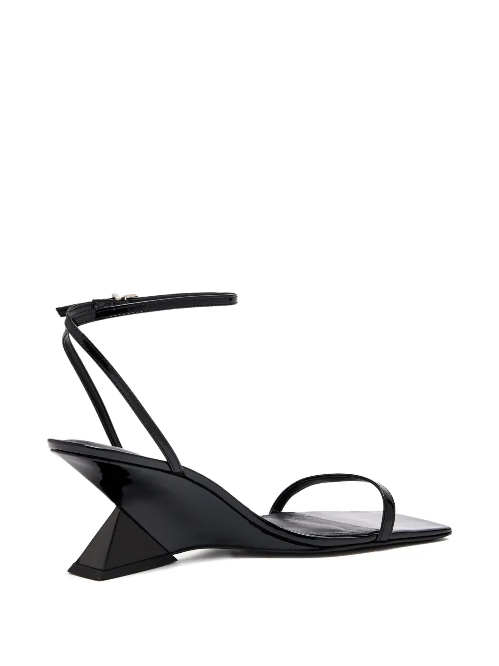 Schutz 75mm Joanna Geometric-heel Ankle-strap Sandals In Multi