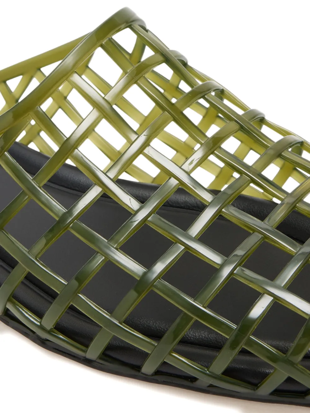 Vince Barcelona Caged Mules In Green