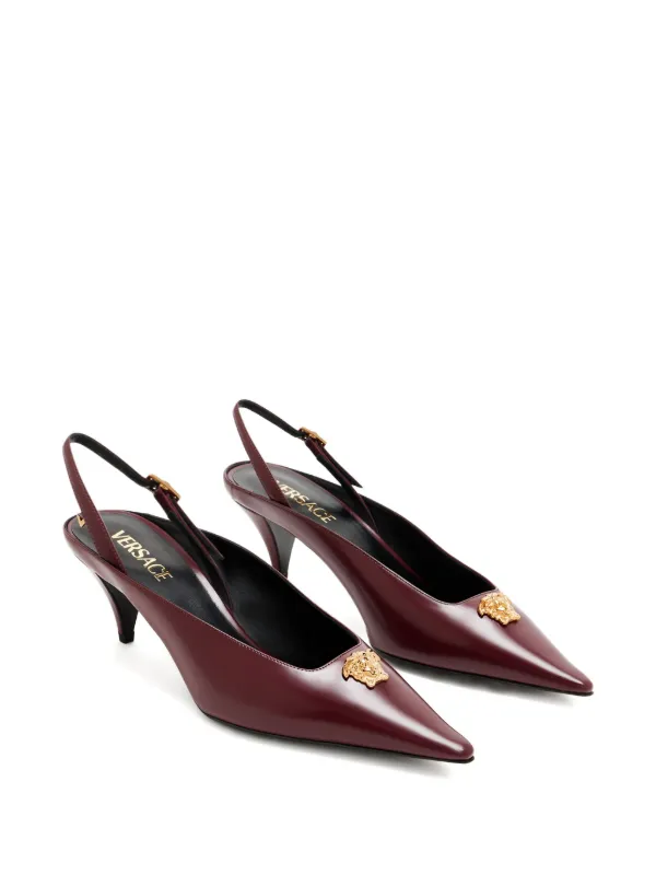 Versace Scarpin La Medusa Com Salto 55mm | Vermelho | FARFETCH BR