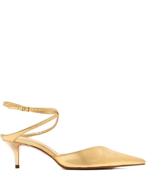 Schutz 55mm ankle-wrap pointed-toe pumps