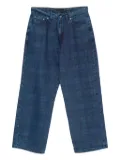 RASSVET plaid-print jeans - Blue
