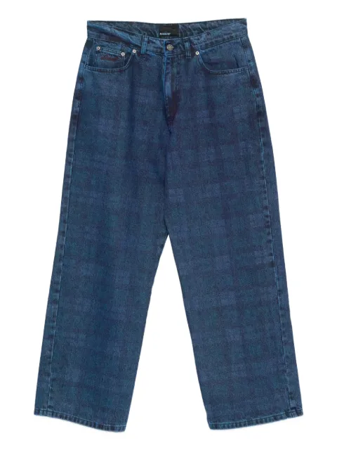  RASSVET plaid-print jeans