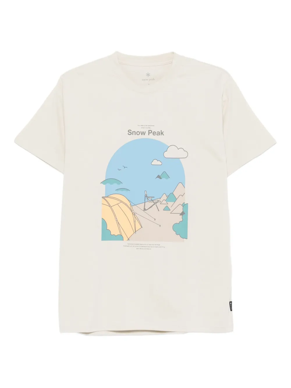 Snow Peak graphic print T-shirt - ニュートラル Snow Peak graphic print T-shirt - ニュートラル