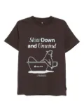 Snow Peak graphic-print T-shirt - Brown