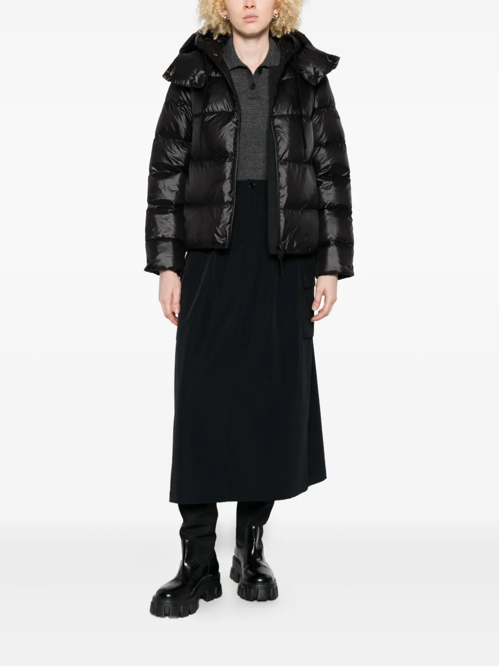 Snow Peak Mini-rok met cargo zak - Zwart