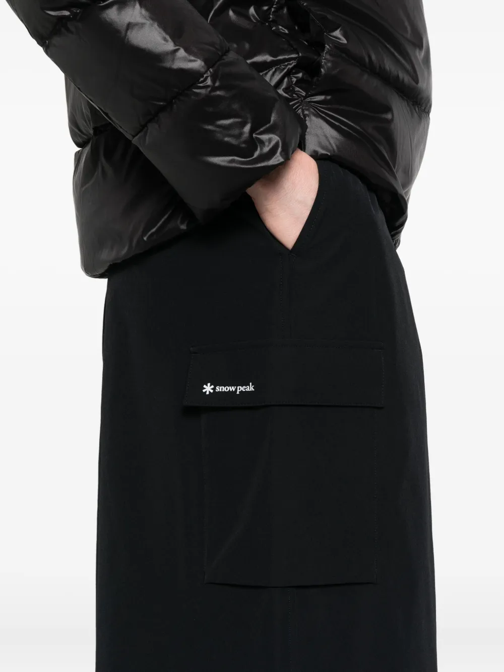 Snow Peak Mini-rok met cargo zak Zwart