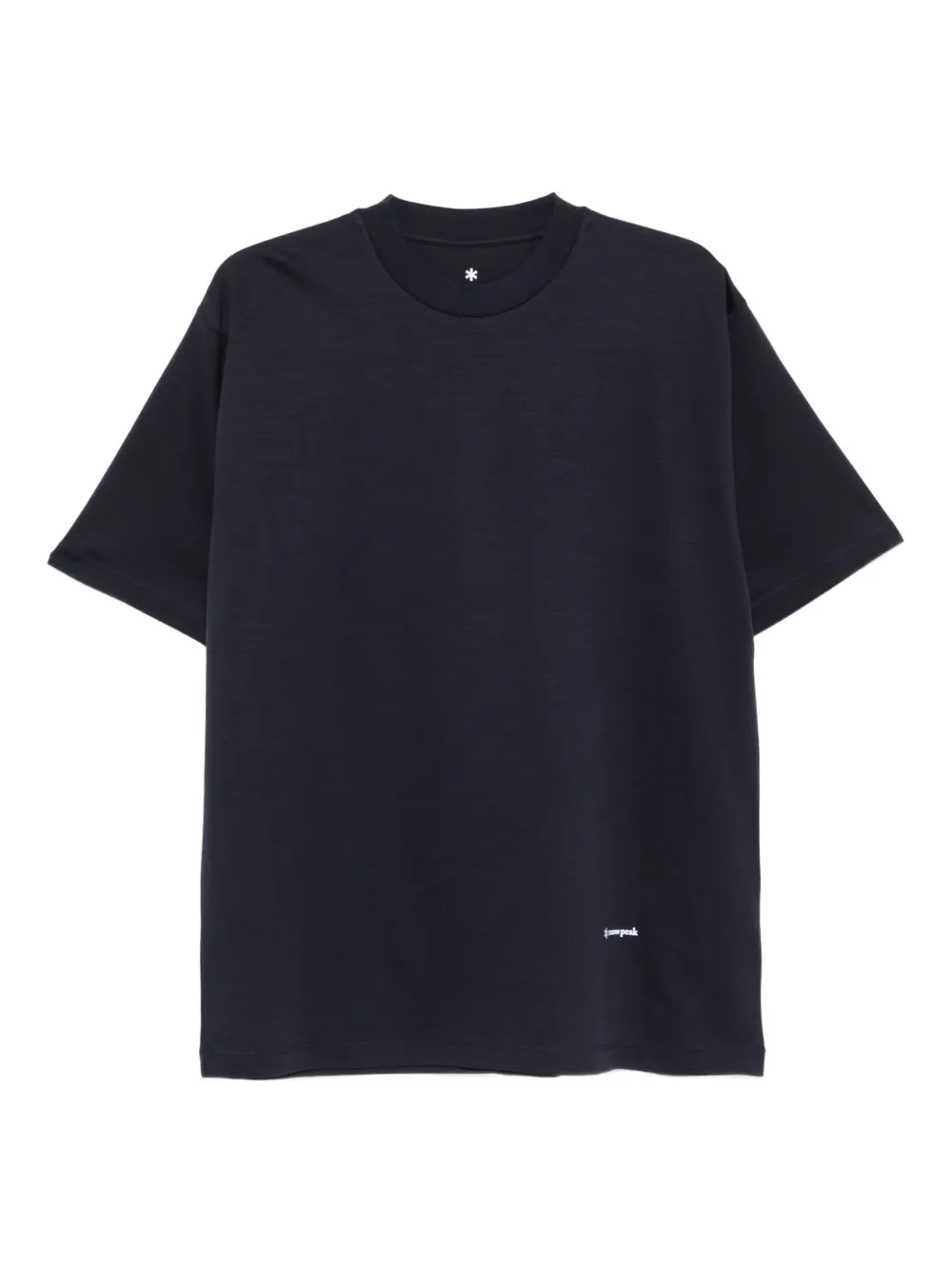 Snow Peak crew-neck short-sleeve t-shirt - ブルー Snow Peak crew-neck short-sleeve t-shirt - ブルー