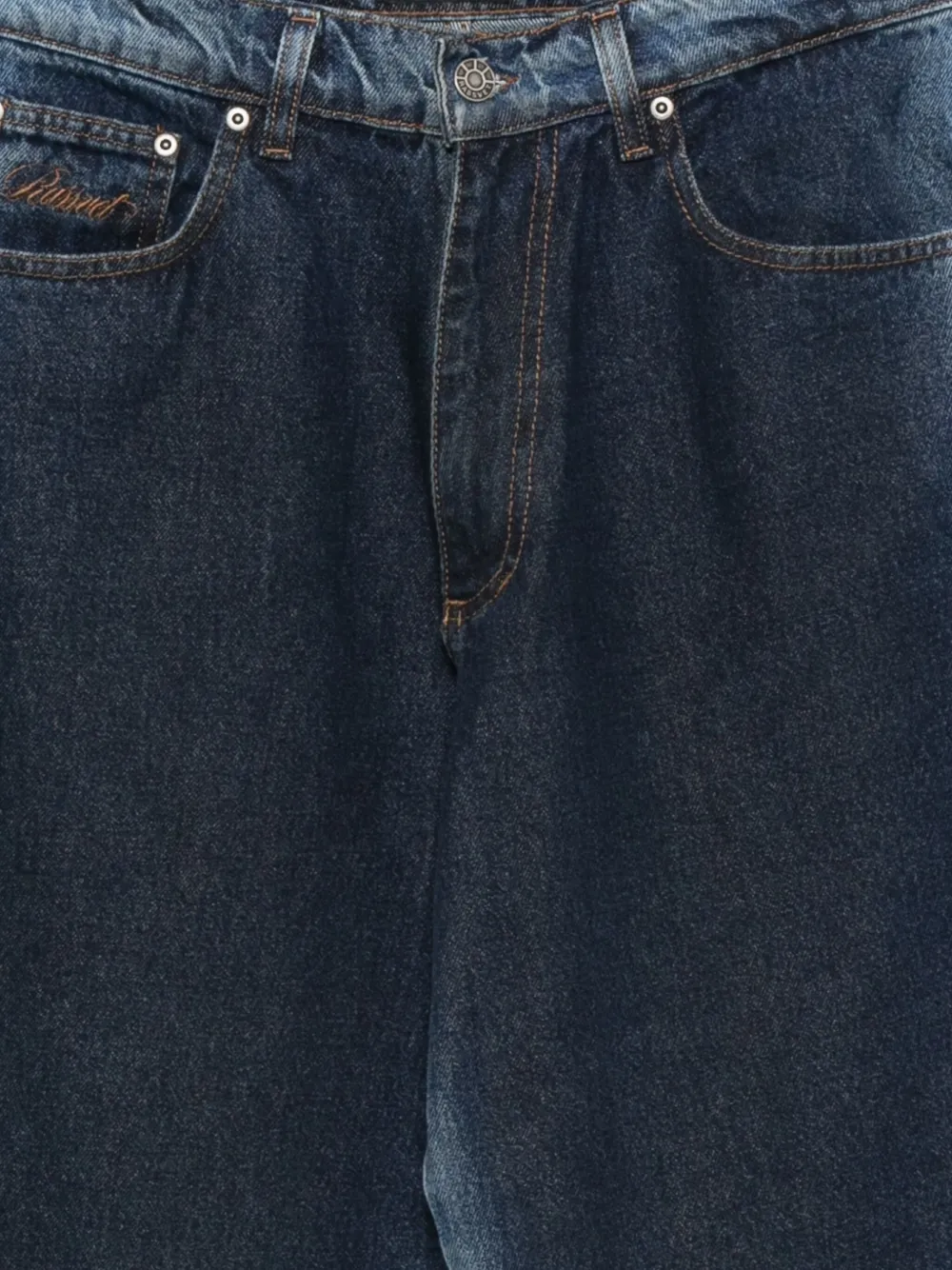 Rassvet Washed Straight-leg Jeans In Brown