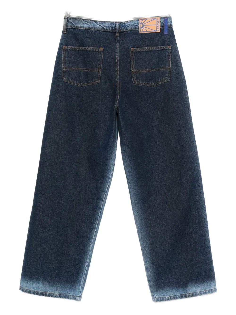 RASSVET washed straight-leg jeans - Blauw
