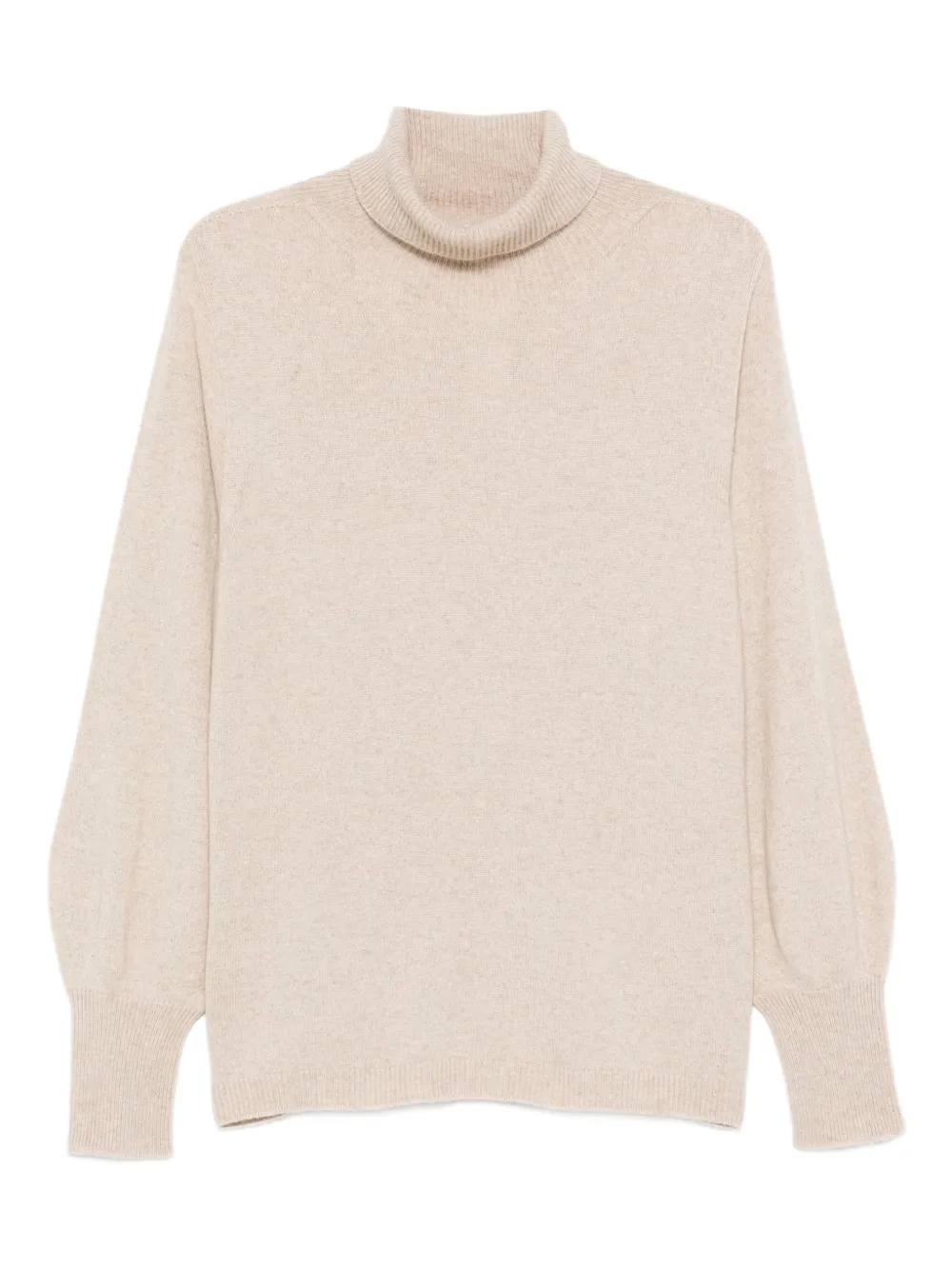 Marina Rinaldi Roll-neck Sweater In Neutral