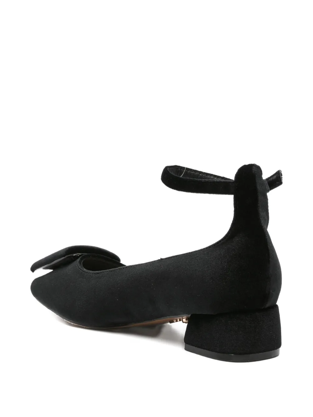 Twenty Four Haitch Buckle Pumps In Black