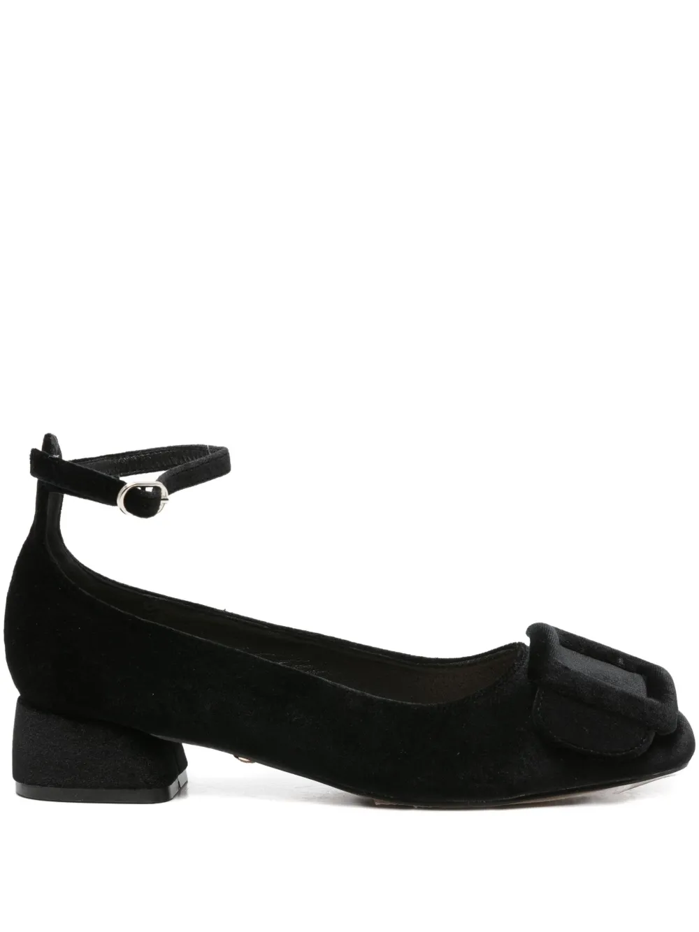 Twenty Four Haitch Buckle Pumps In Black