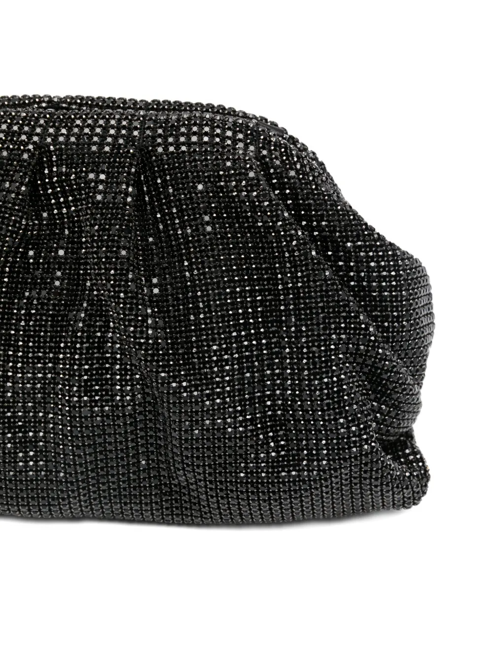 Twenty Four Haitch Petra Crystal-embellished Clutch Bag In Black