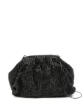 TWENTY FOURHAITCH Petra crystal-embellished clutch bag - Black