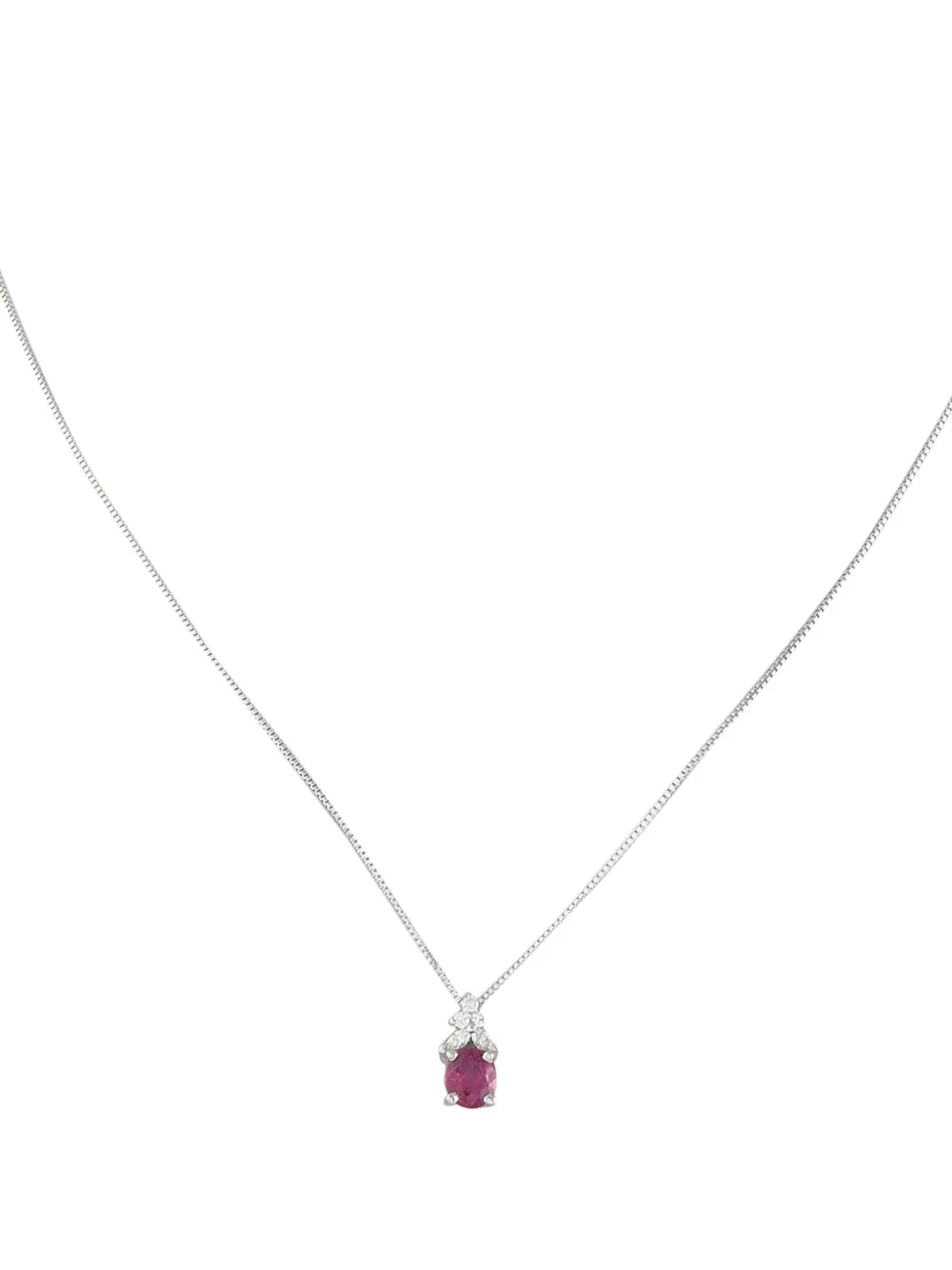 LB Exclusive platinum ruby and diamond necklace | Image 2