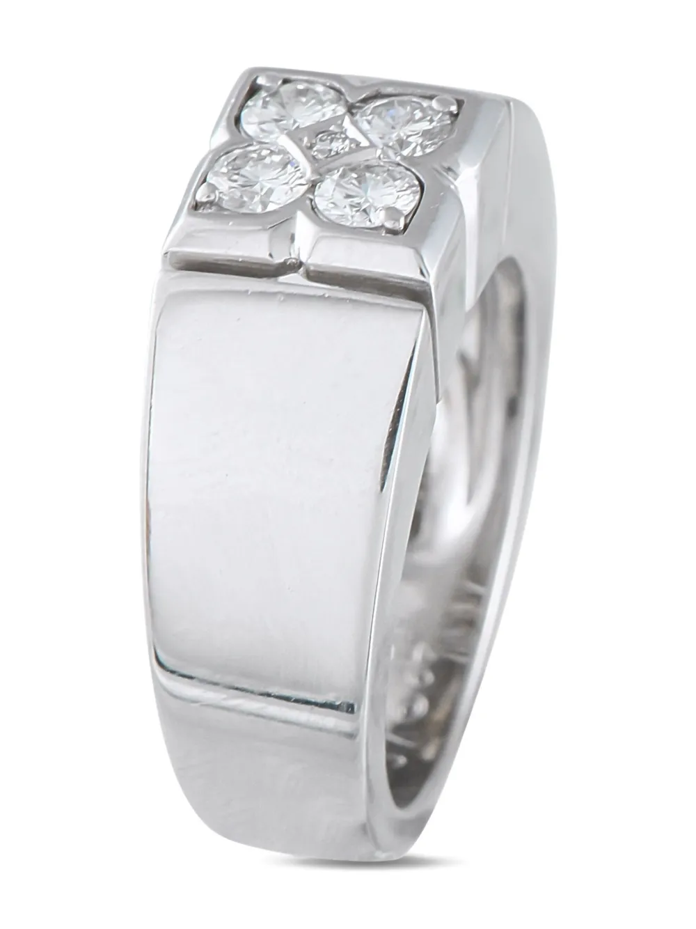 Van Cleef & Arpels Pre-Owned 18K white gold Quatrefoil diamond ring | Image 2